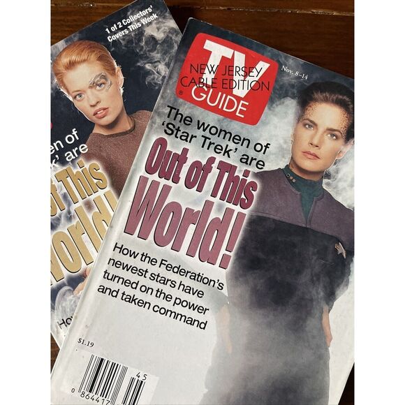 Vintage TV Guide November 8-14 1997 Vol 45 No 45 Women Of Star Trek 2 Covers Lot - Picture 1 of 12